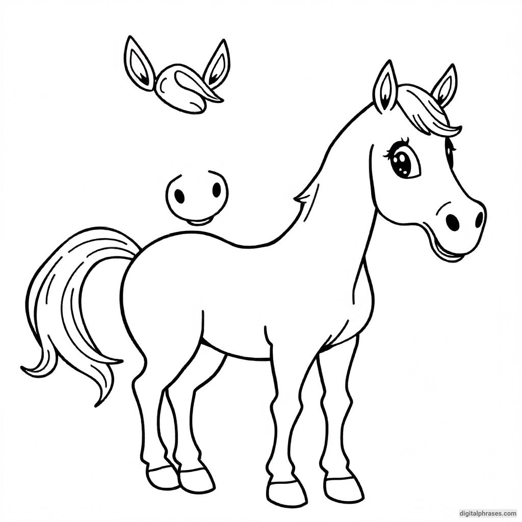 60 Horse Coloring Pages For Kids, Adults and Toddlers (Free PDF Printables)