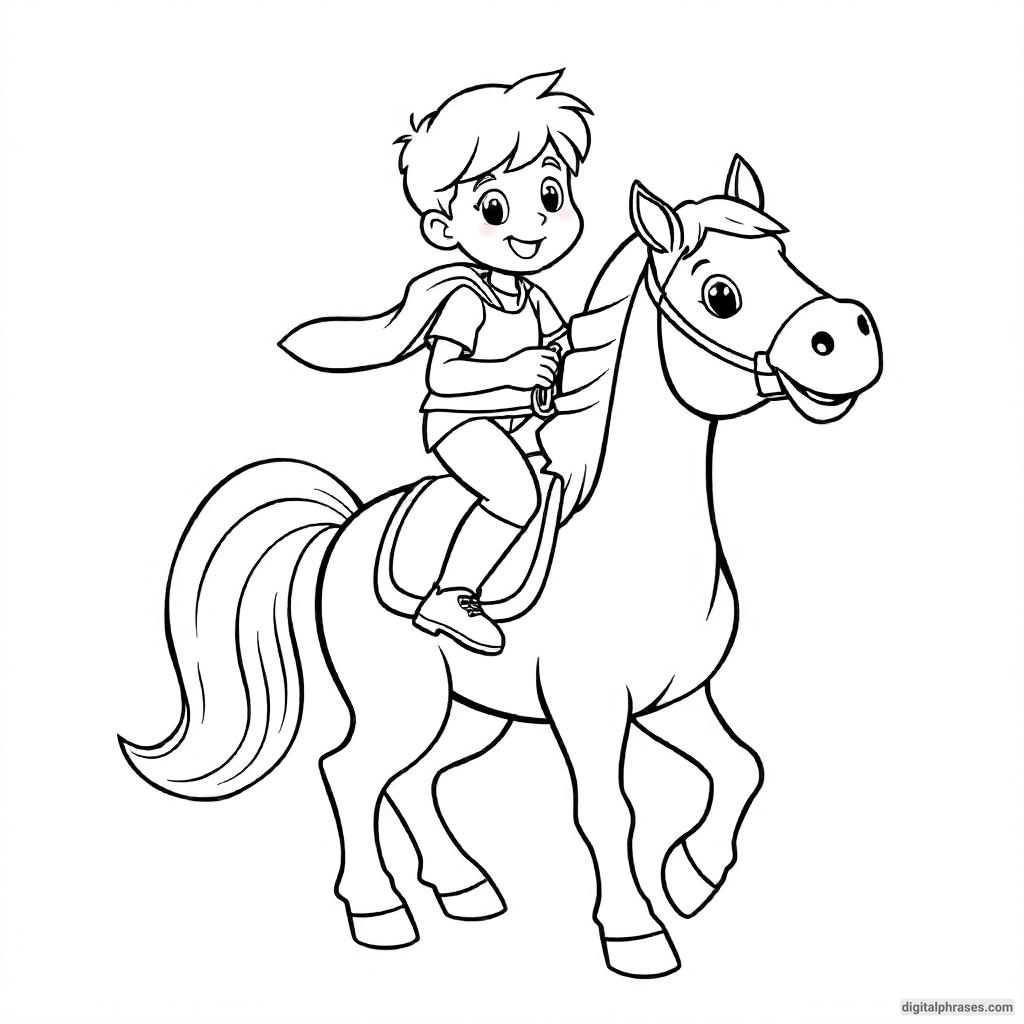 60 Horse Coloring Pages For Kids, Adults and Toddlers (Free PDF Printables)