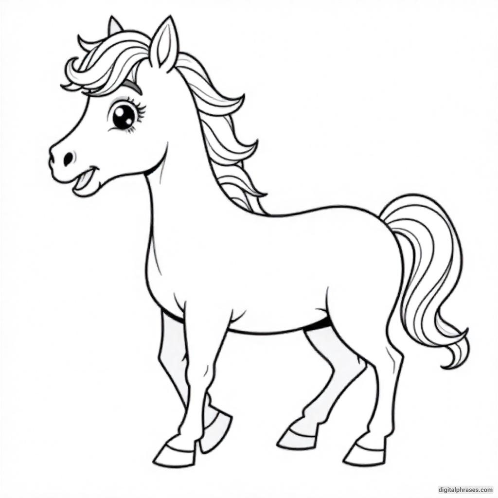 60 Horse Coloring Pages For Kids, Adults and Toddlers (Free PDF Printables)