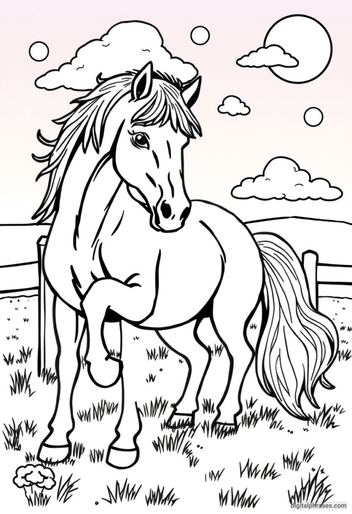 60 Horse Coloring Pages For Kids, Adults and Toddlers (Free PDF Printables)