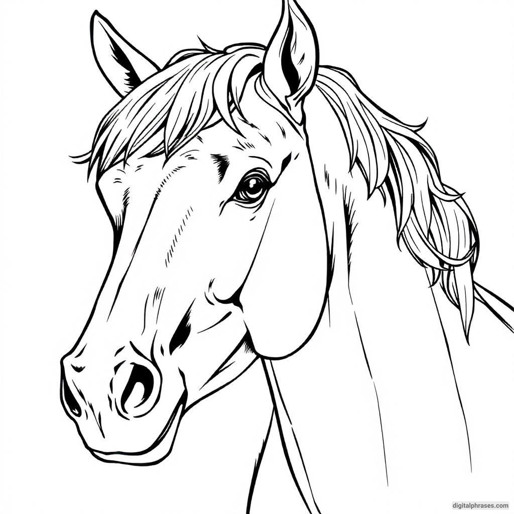 60 Horse Coloring Pages For Kids, Adults and Toddlers (Free PDF Printables)