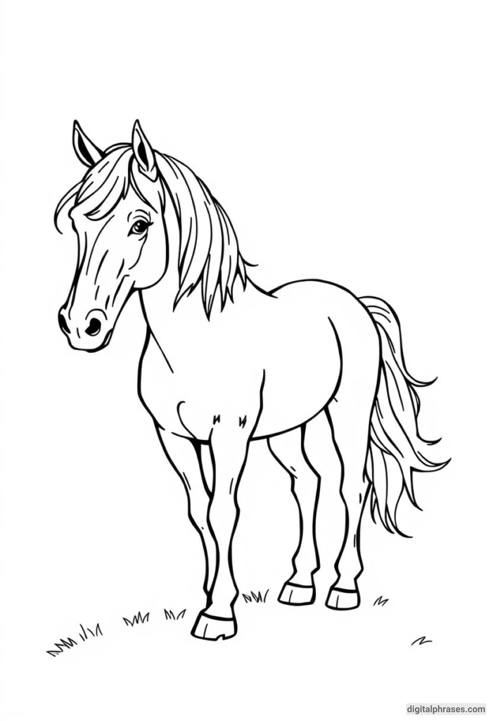 60 Horse Coloring Pages For Kids, Adults and Toddlers (Free PDF Printables)