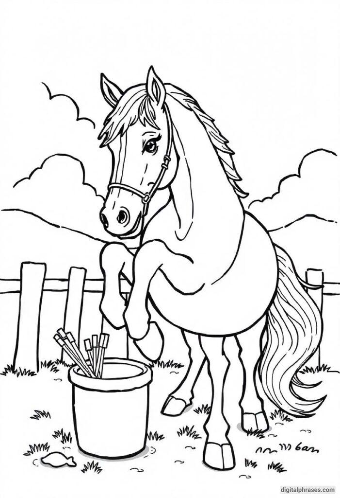 60 Horse Coloring Pages For Kids, Adults and Toddlers (Free PDF Printables)