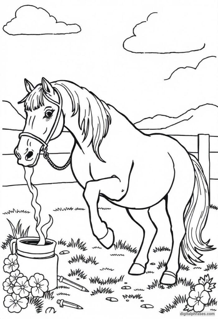 60 Horse Coloring Pages For Kids, Adults and Toddlers (Free PDF Printables)