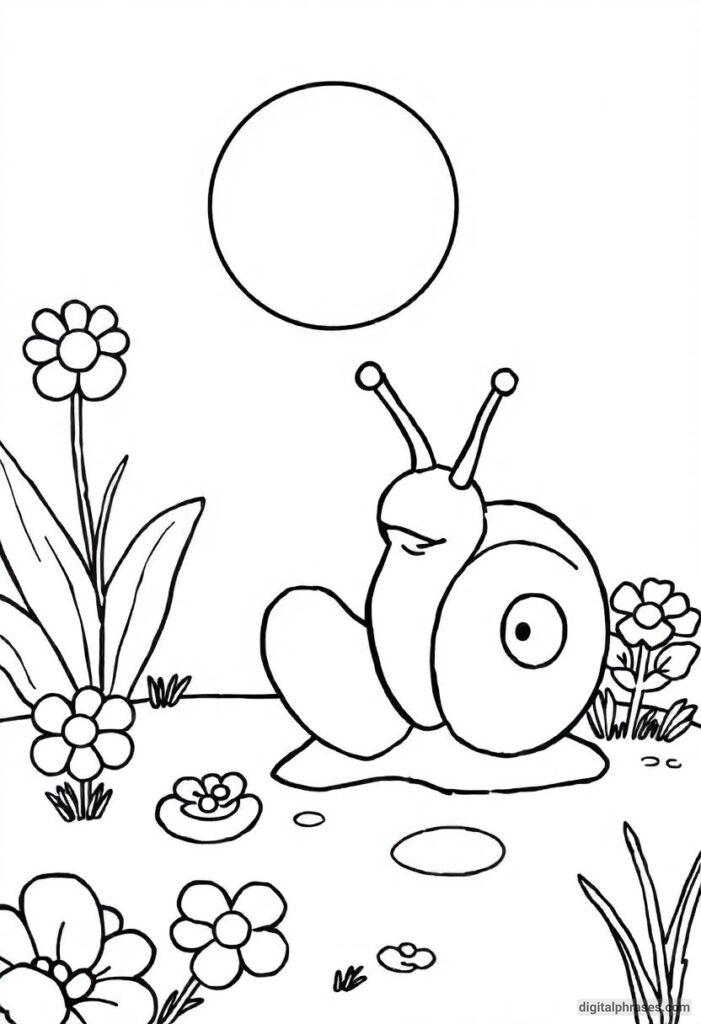 43 Snail Coloring Pages With Free PDF Printables