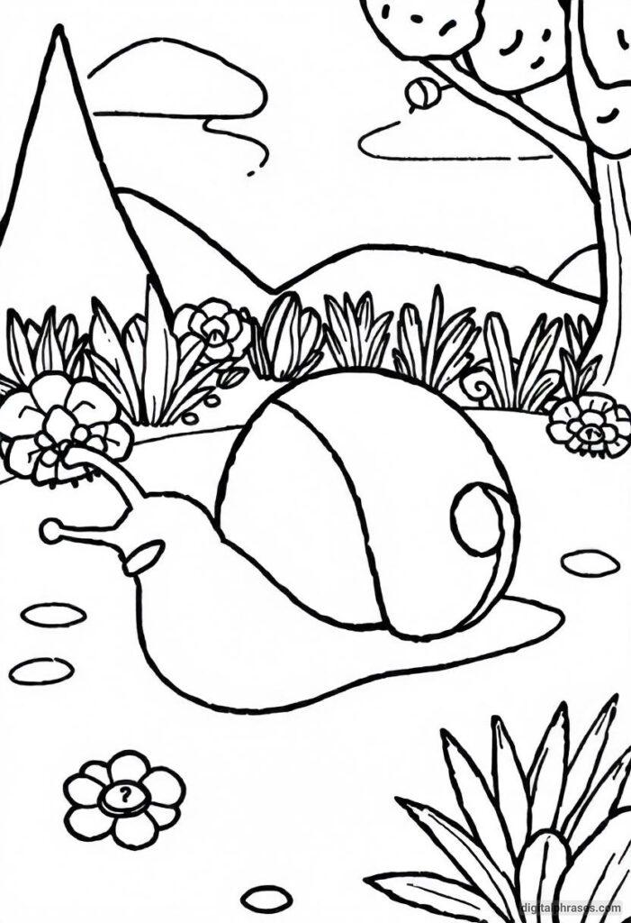 43 Snail Coloring Pages With Free PDF Printables