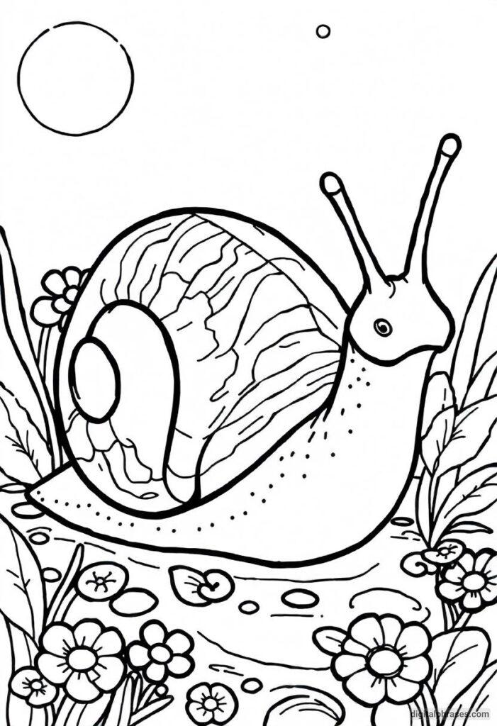 43 Snail Coloring Pages With Free PDF Printables