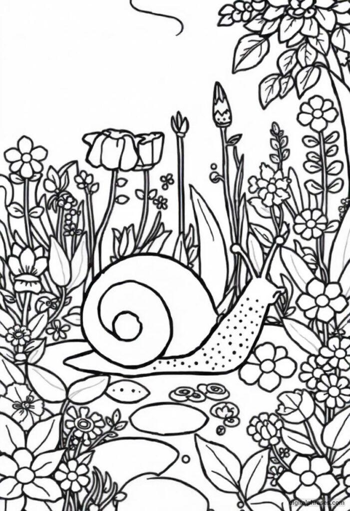 43 Snail Coloring Pages With Free PDF Printables