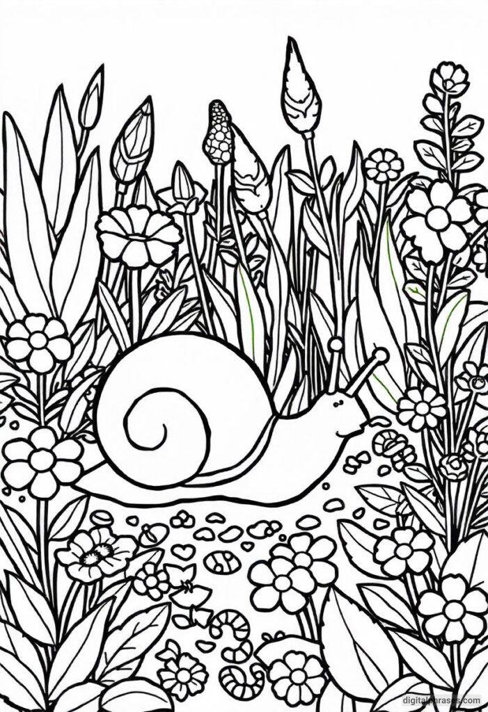 43 Snail Coloring Pages With Free PDF Printables