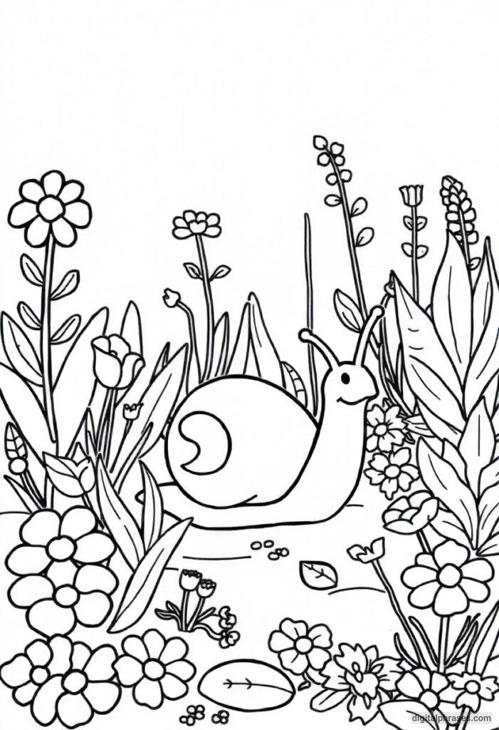 43 Snail Coloring Pages With Free PDF Printables