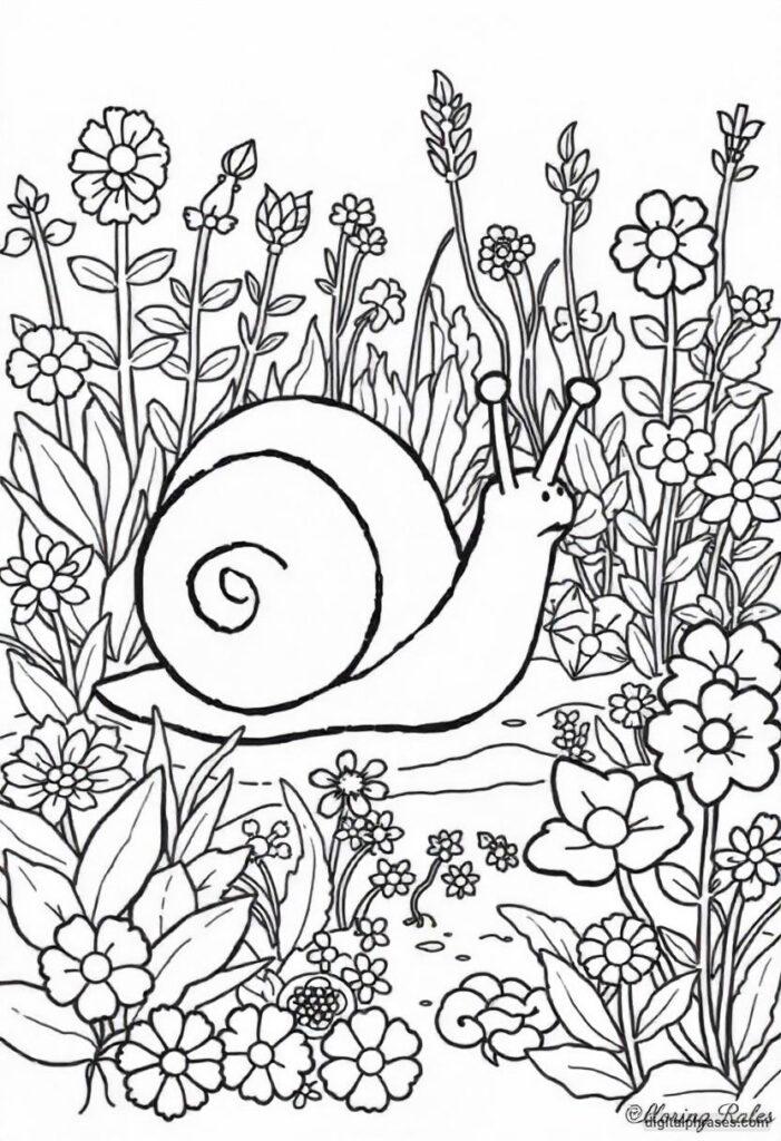 43 Snail Coloring Pages With Free PDF Printables