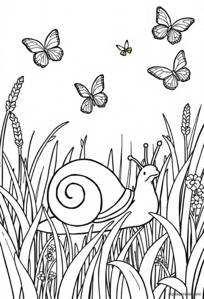 43 Snail Coloring Pages With Free PDF Printables