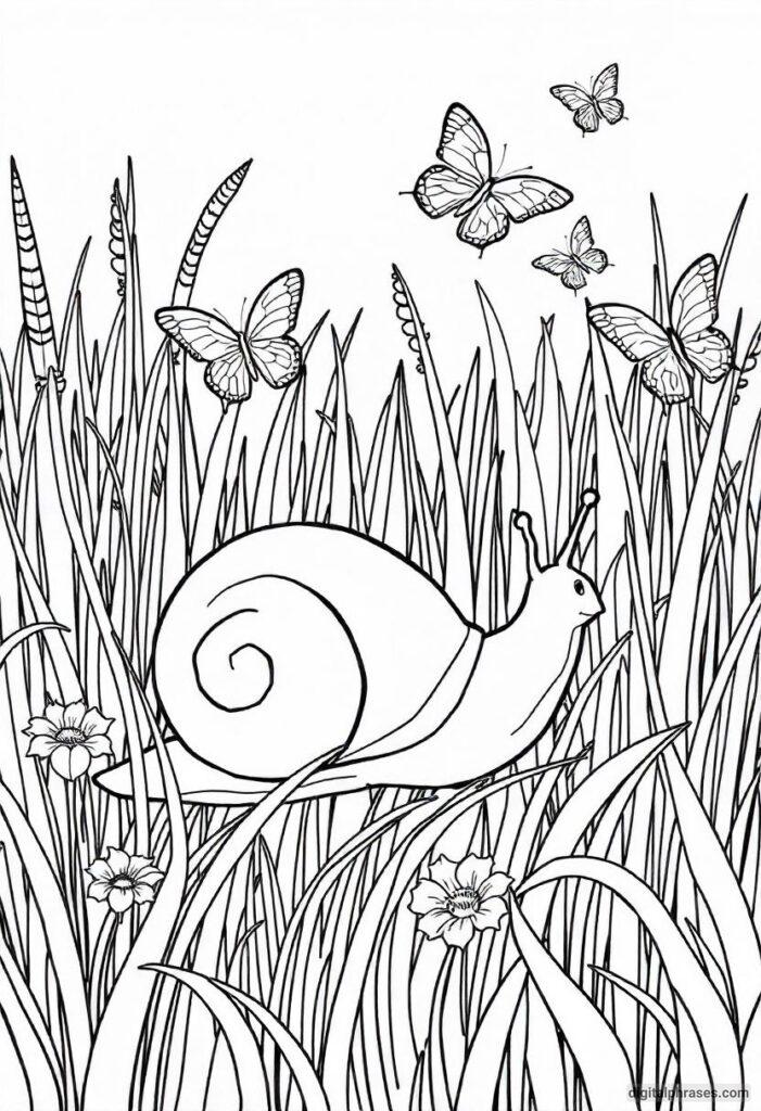 43 Snail Coloring Pages With Free PDF Printables