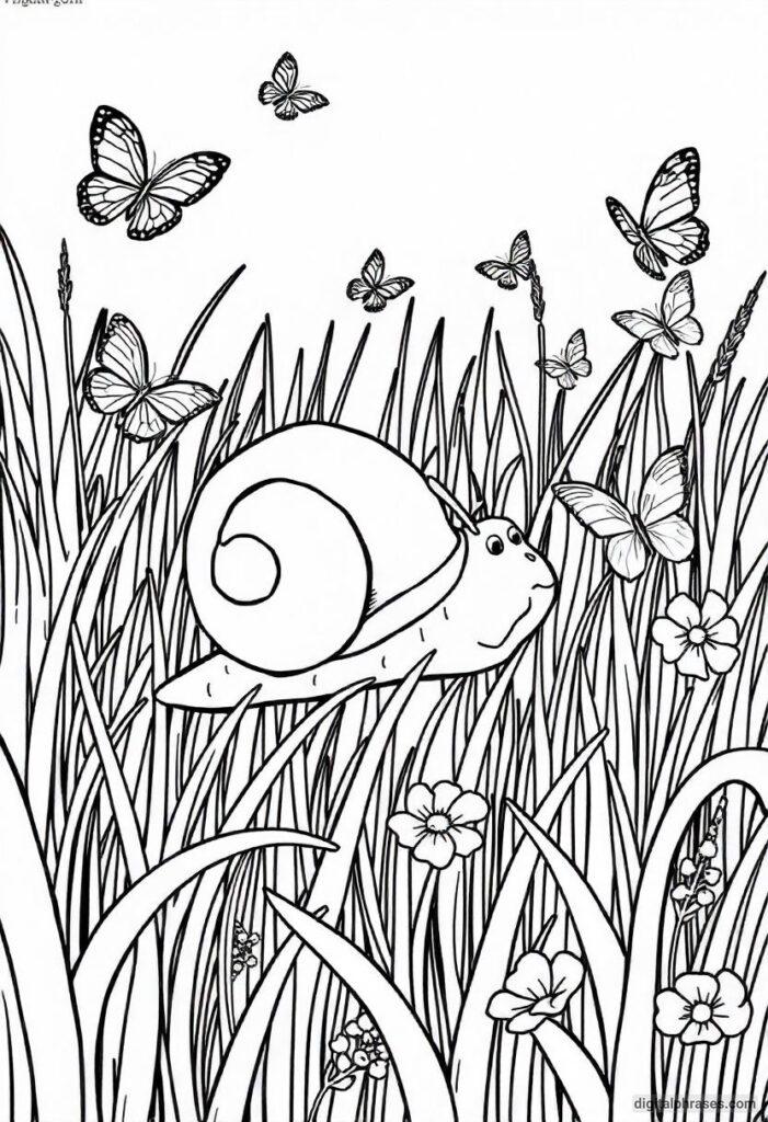 43 Snail Coloring Pages With Free PDF Printables