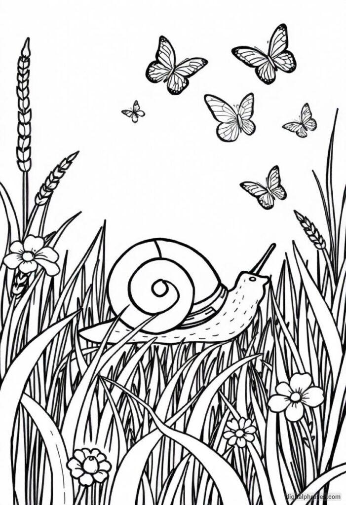 43 Snail Coloring Pages With Free PDF Printables