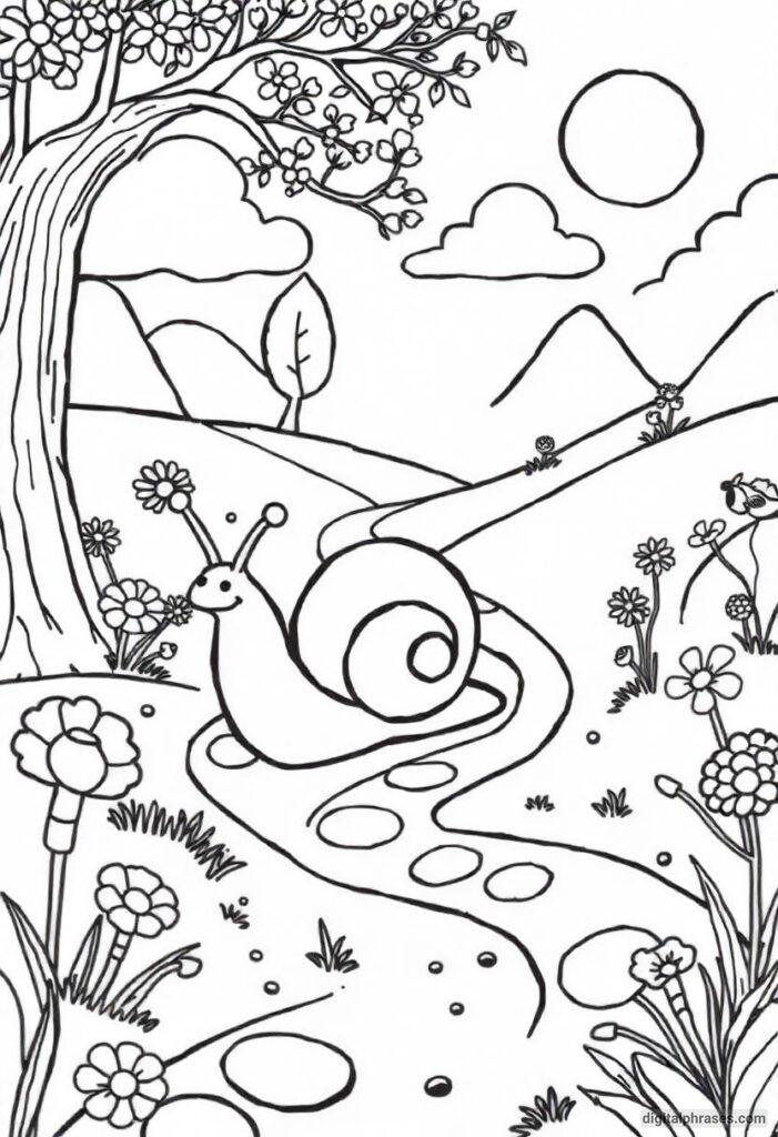 43 Snail Coloring Pages With Free PDF Printables