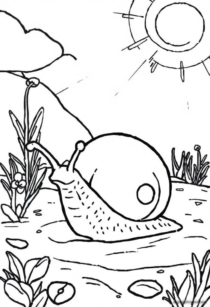 43 Snail Coloring Pages With Free PDF Printables