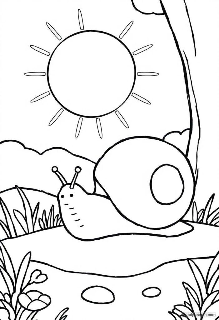 43 Snail Coloring Pages With Free PDF Printables