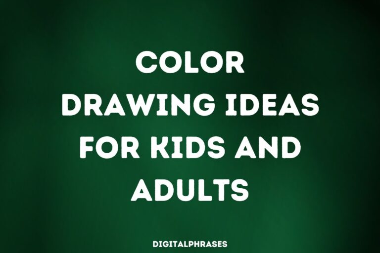 34 Color Drawing Ideas For Kids and Adults