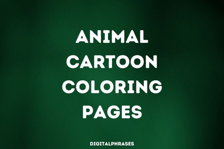 25 Coloring Pages of Animal Cartoons