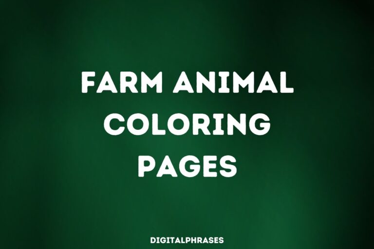 23 Farm Animal Coloring Pages