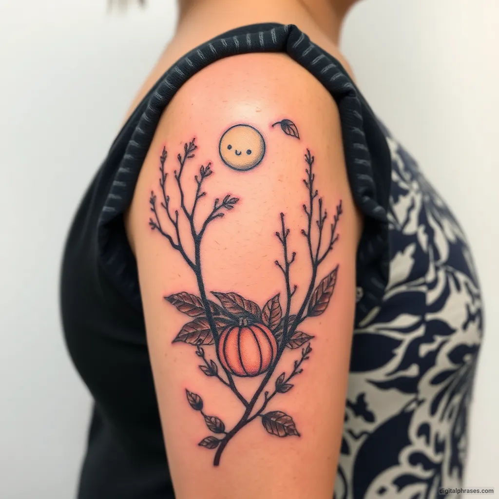 34 Fall Tattoo Designs For Females