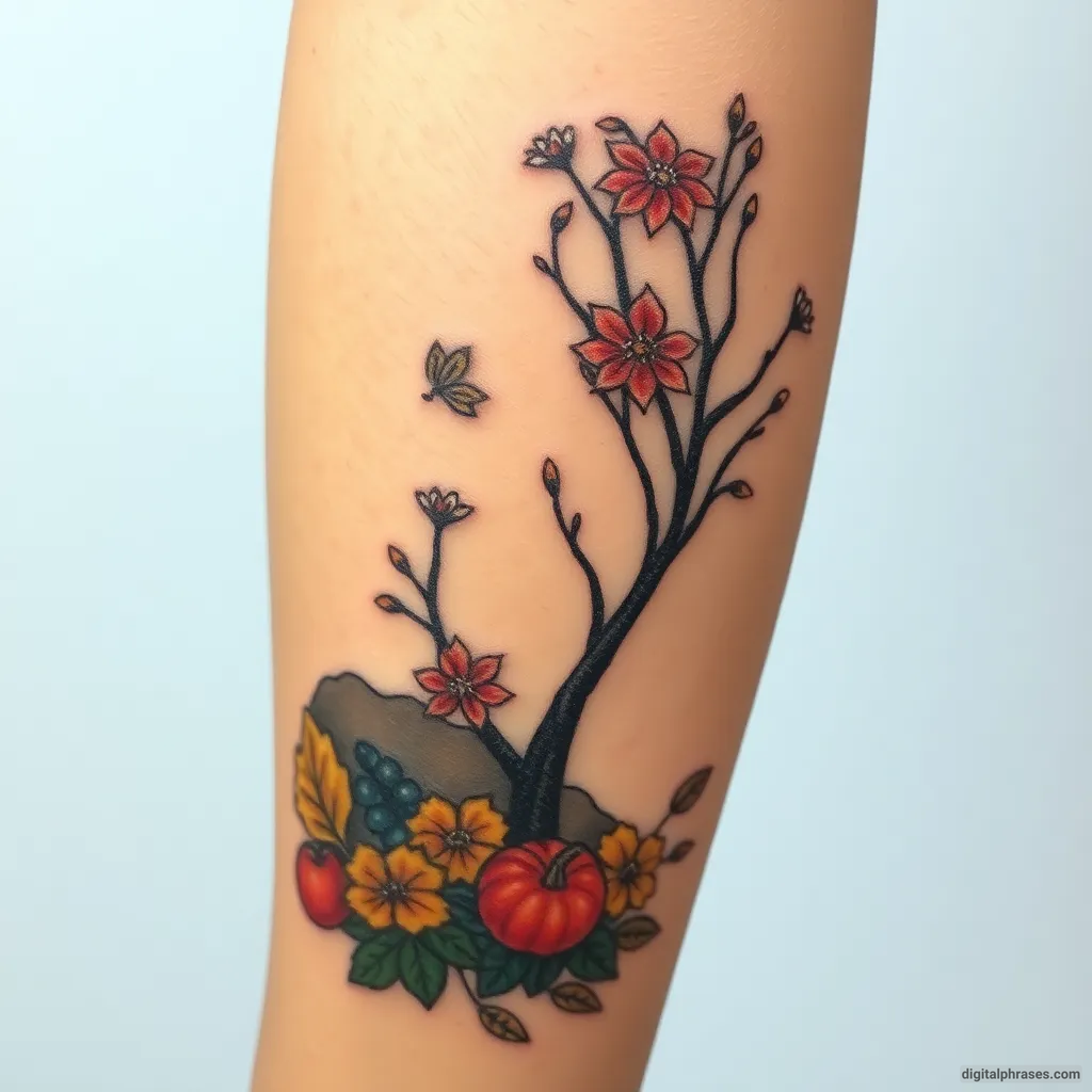 34 Fall Tattoo Designs For Females 34 Fall Tattoo Designs For Females