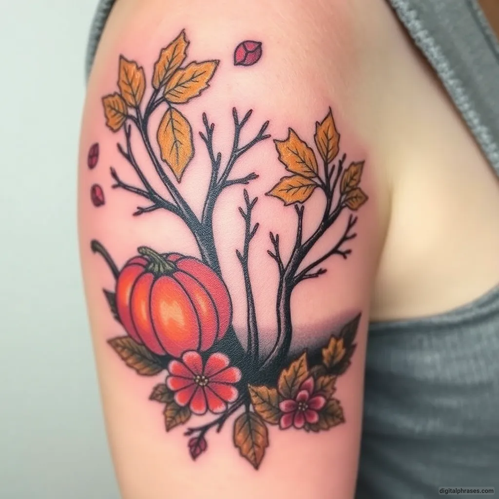 34 Fall Tattoo Designs For Females 34 Fall Tattoo Designs For Females