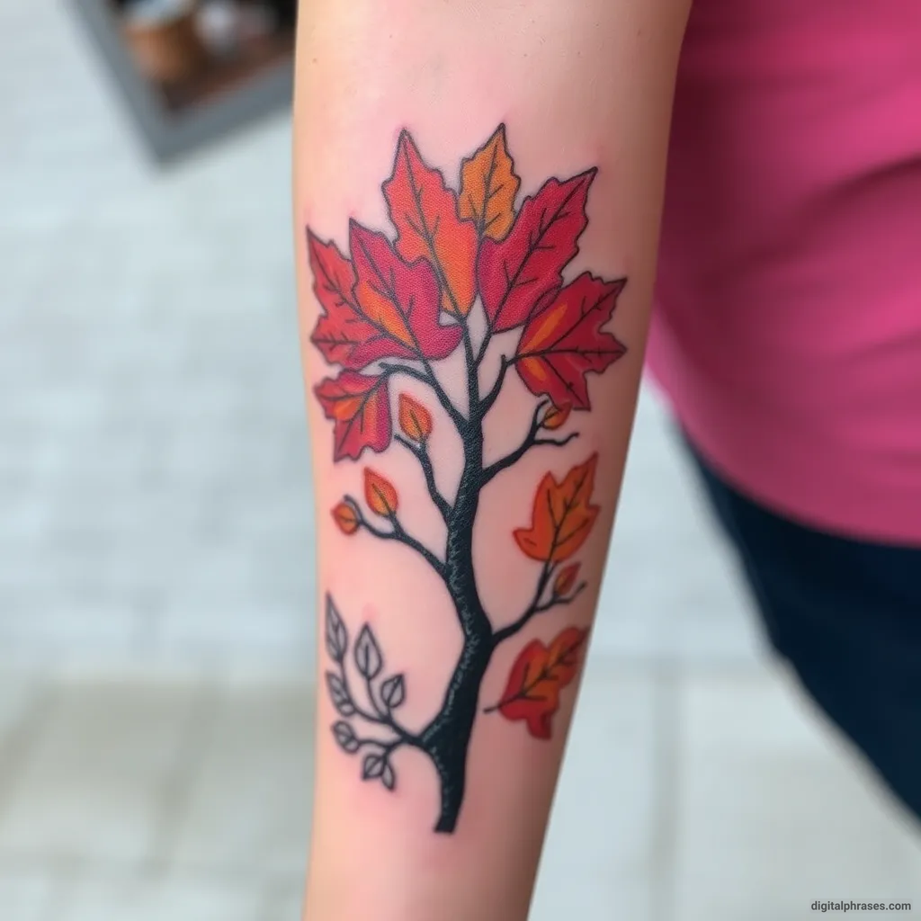 34 Fall Tattoo Designs For Females 34 Fall Tattoo Designs For Females