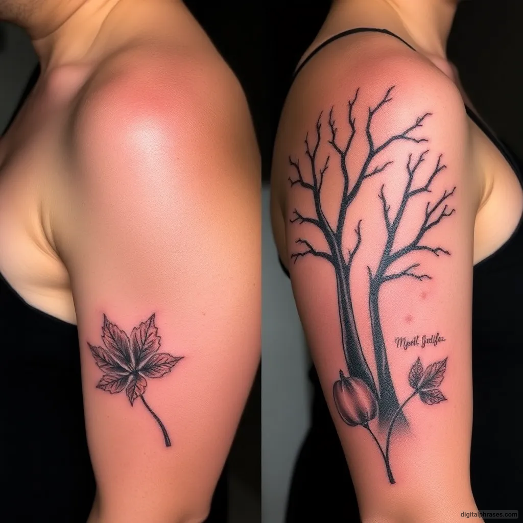 34 Fall Tattoo Designs For Females 34 Fall Tattoo Designs For Females