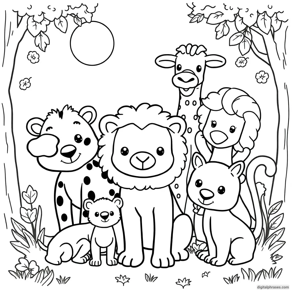 50 Animal Coloring Pages For Kids and Adults 50 Animal Coloring Pages For Kids and Adults