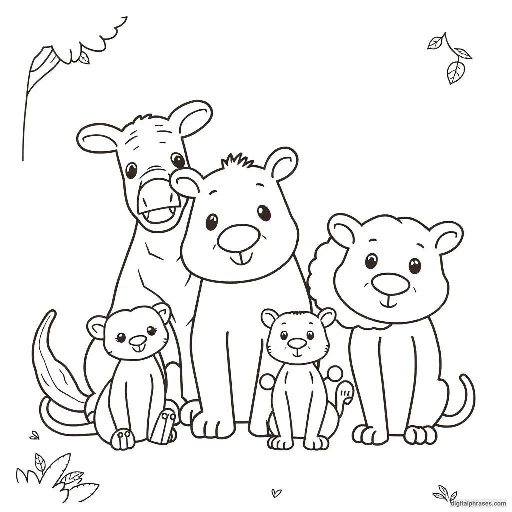 50 Animal Coloring Pages For Kids and Adults