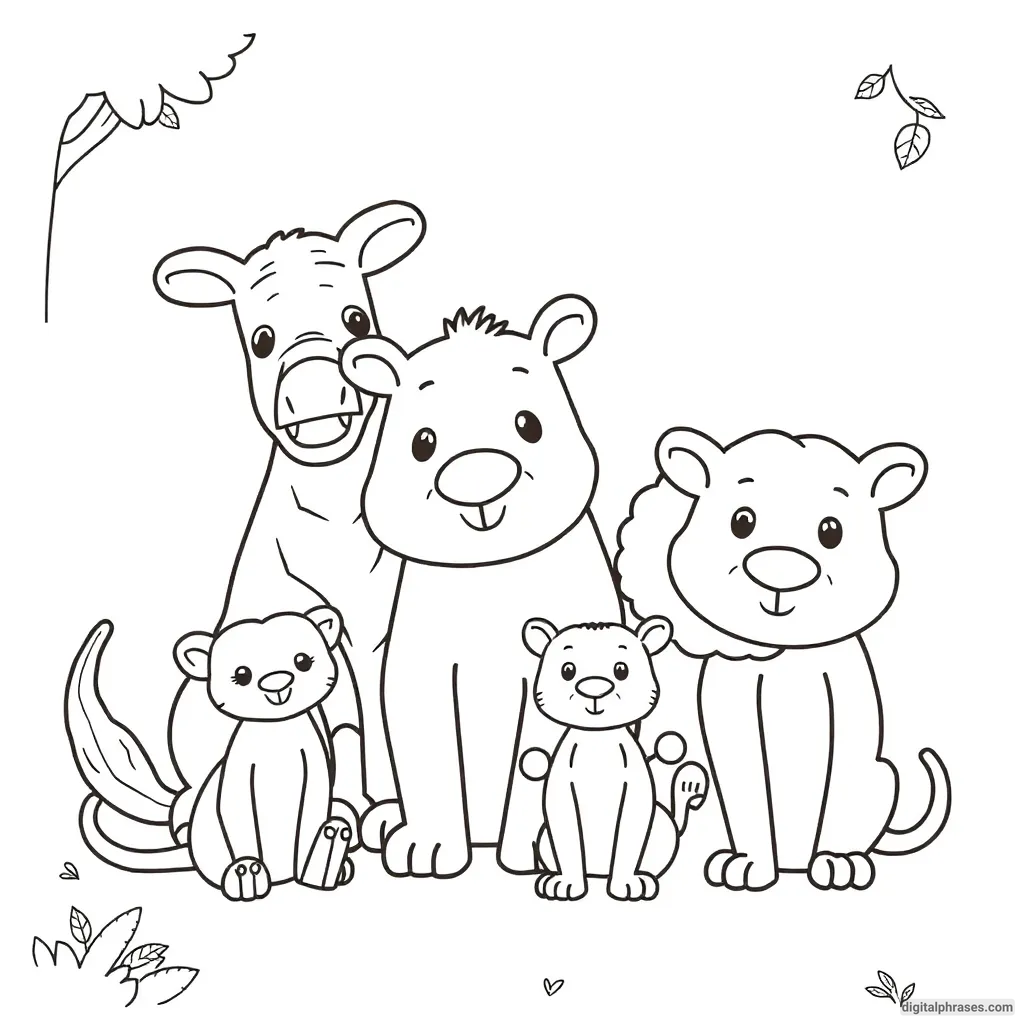50 Animal Coloring Pages For Kids and Adults 50 Animal Coloring Pages For Kids and Adults
