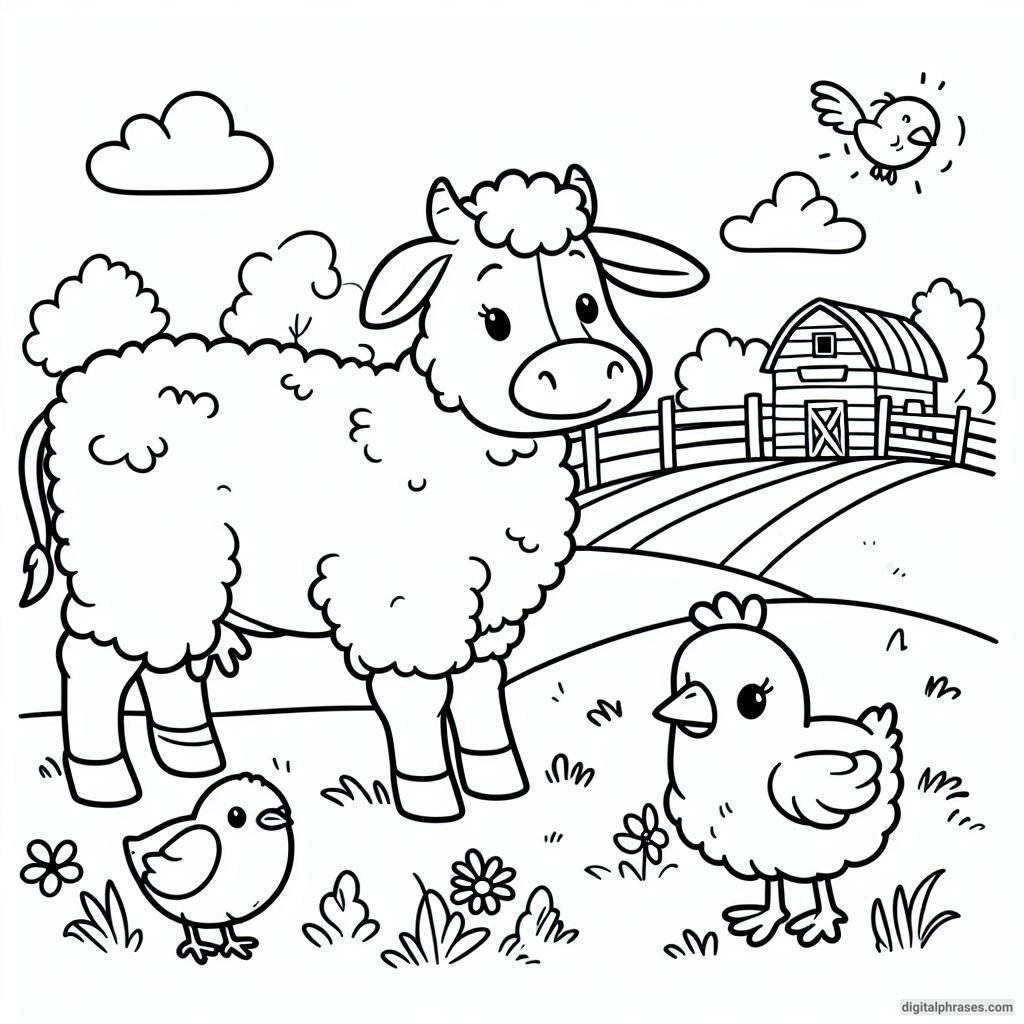 23 Farm Animal Coloring Pages 23 Farm Animal Coloring Pages