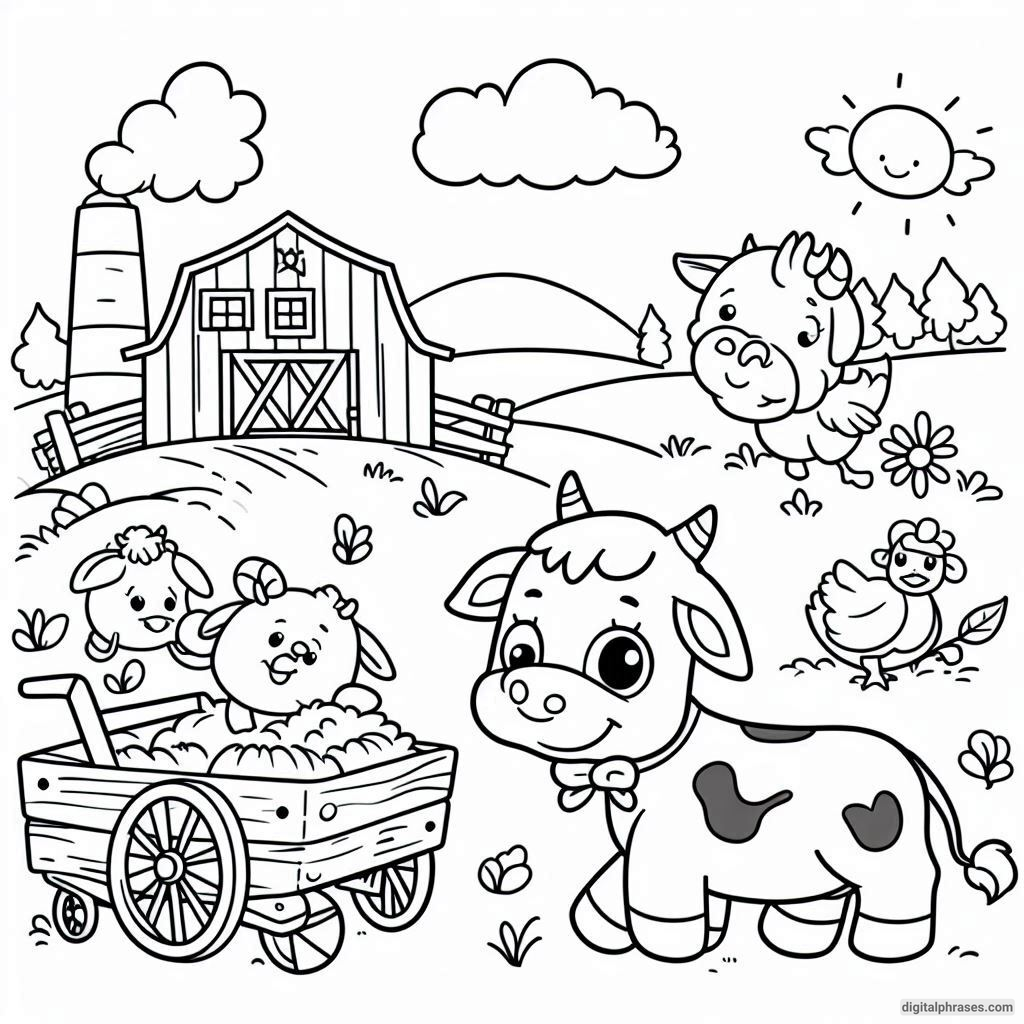 23 Farm Animal Coloring Pages 23 Farm Animal Coloring Pages
