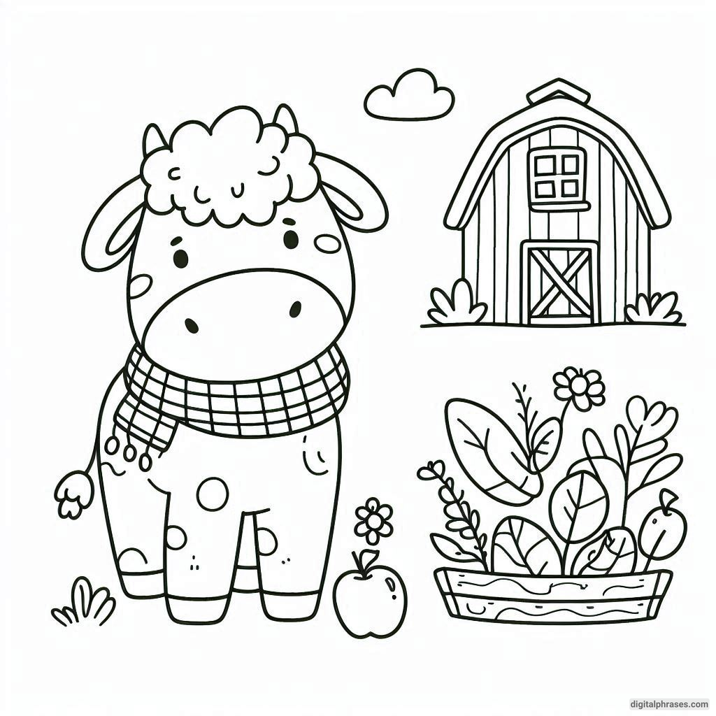 23 Farm Animal Coloring Pages