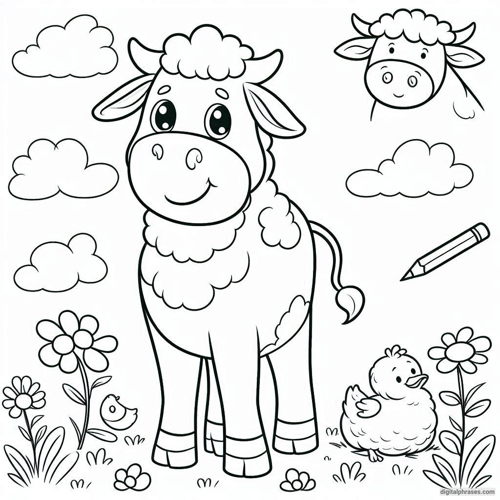 23 Farm Animal Coloring Pages 23 Farm Animal Coloring Pages