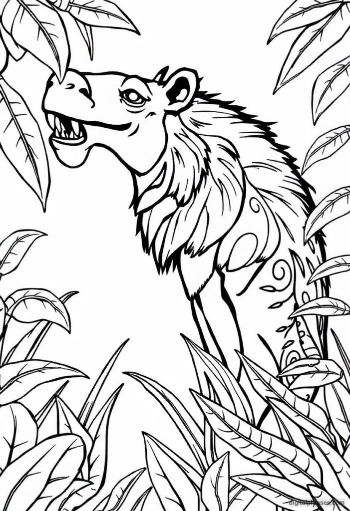 24 Wild Jungle Animal Coloring Pages 24 Wild Jungle Animal Coloring Pages