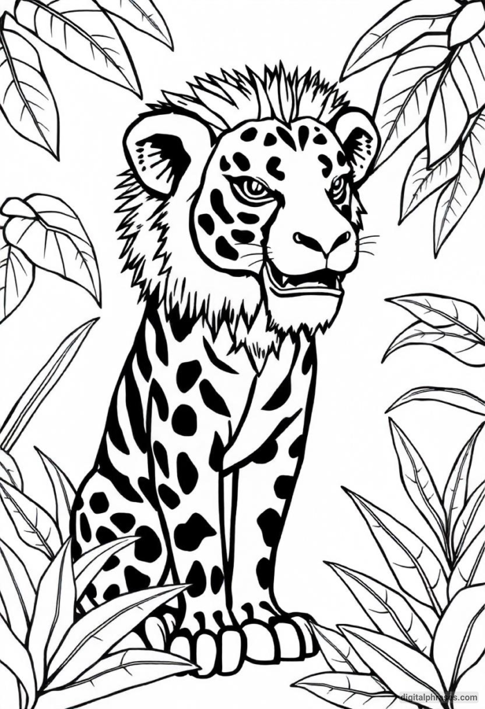 24 Wild Jungle Animal Coloring Pages 24 Wild Jungle Animal Coloring Pages