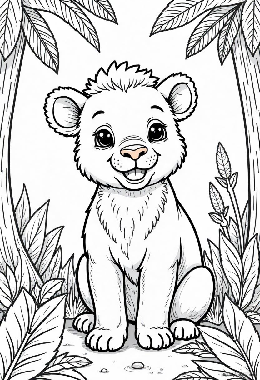 24 Wild Jungle Animal Coloring Pages 24 Wild Jungle Animal Coloring Pages