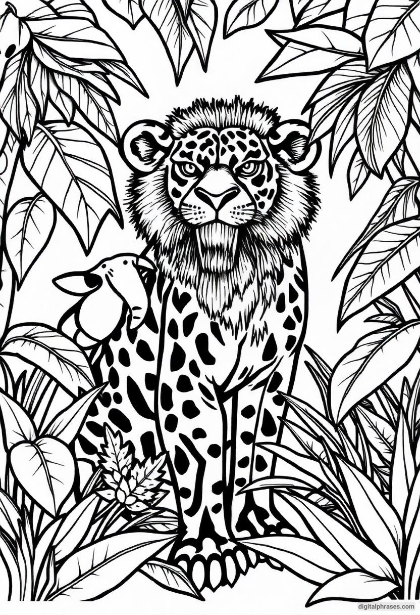 24 Wild Jungle Animal Coloring Pages 24 Wild Jungle Animal Coloring Pages