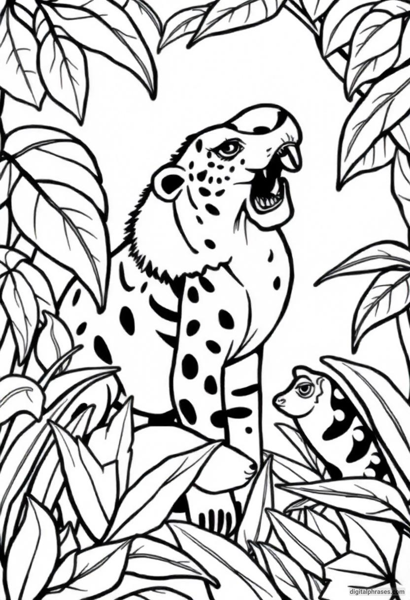 24 Wild Jungle Animal Coloring Pages 24 Wild Jungle Animal Coloring Pages