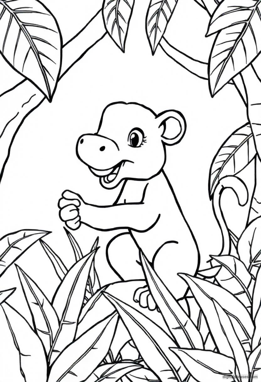 24 Wild Jungle Animal Coloring Pages 24 Wild Jungle Animal Coloring Pages
