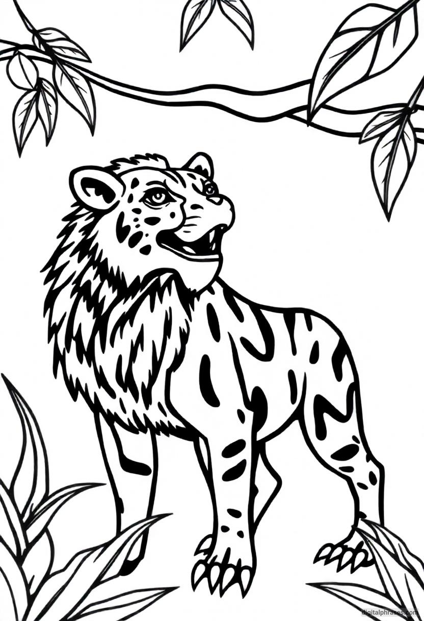 24 Wild Jungle Animal Coloring Pages 24 Wild Jungle Animal Coloring Pages