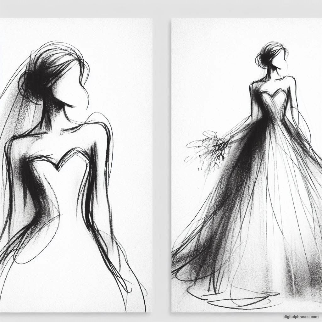40 Wedding Dress Drawing Ideas 40 Wedding Dress Drawing Ideas