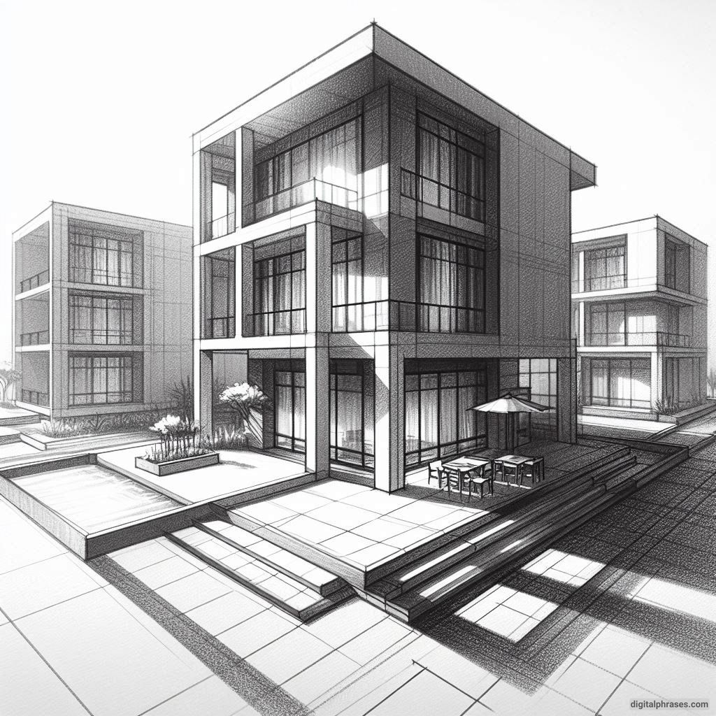 21 Two Point Perspective Drawing Ideas of Buildings