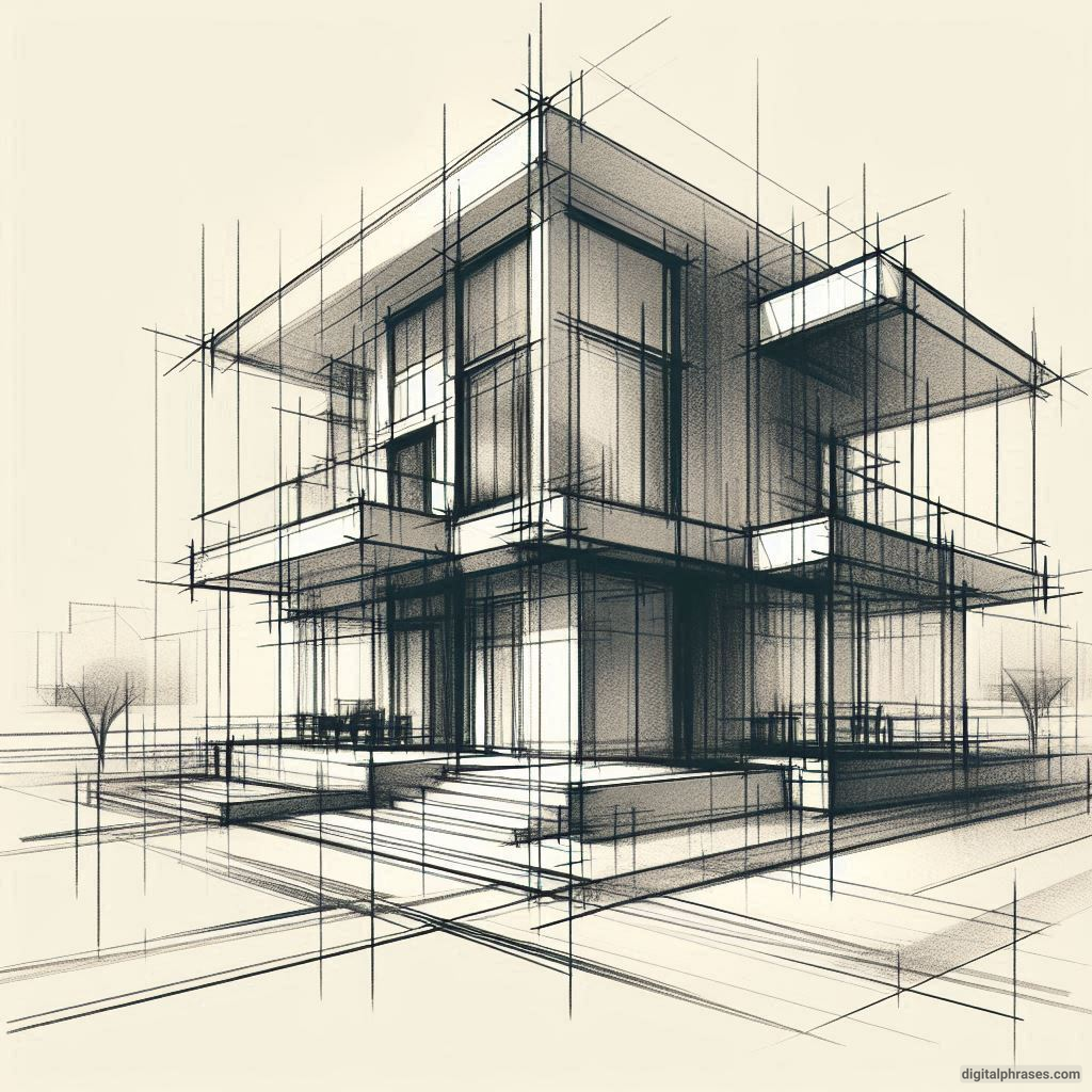 25 Two Point Perspective Drawing Ideas of a House