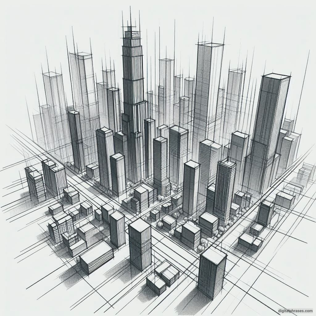 21 Two Point Perspective Drawing Ideas of a City