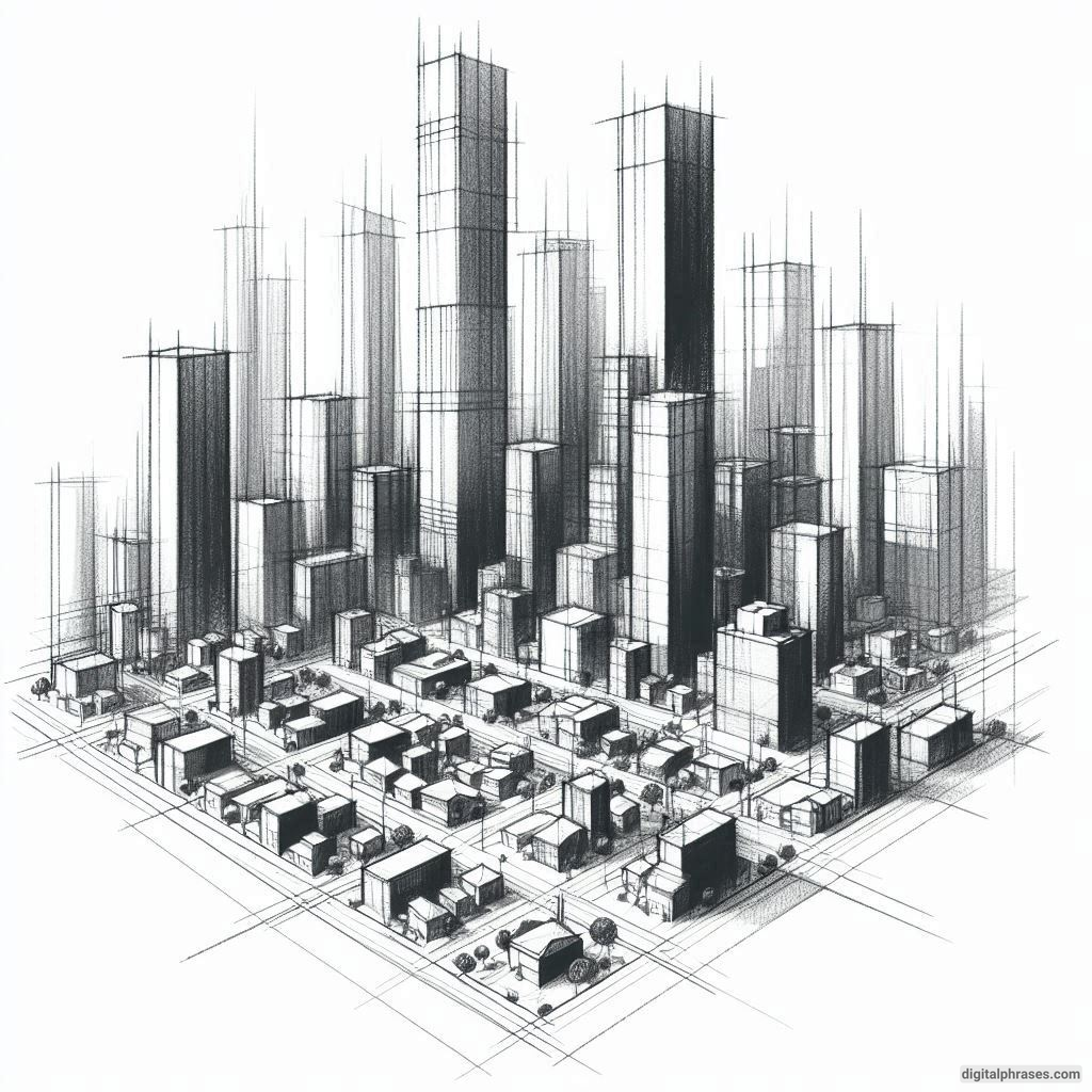 21 Two Point Perspective Drawing Ideas of a City