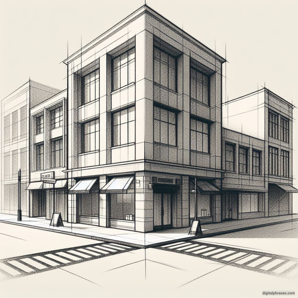 21 Two Point Perspective Drawing Ideas of a City